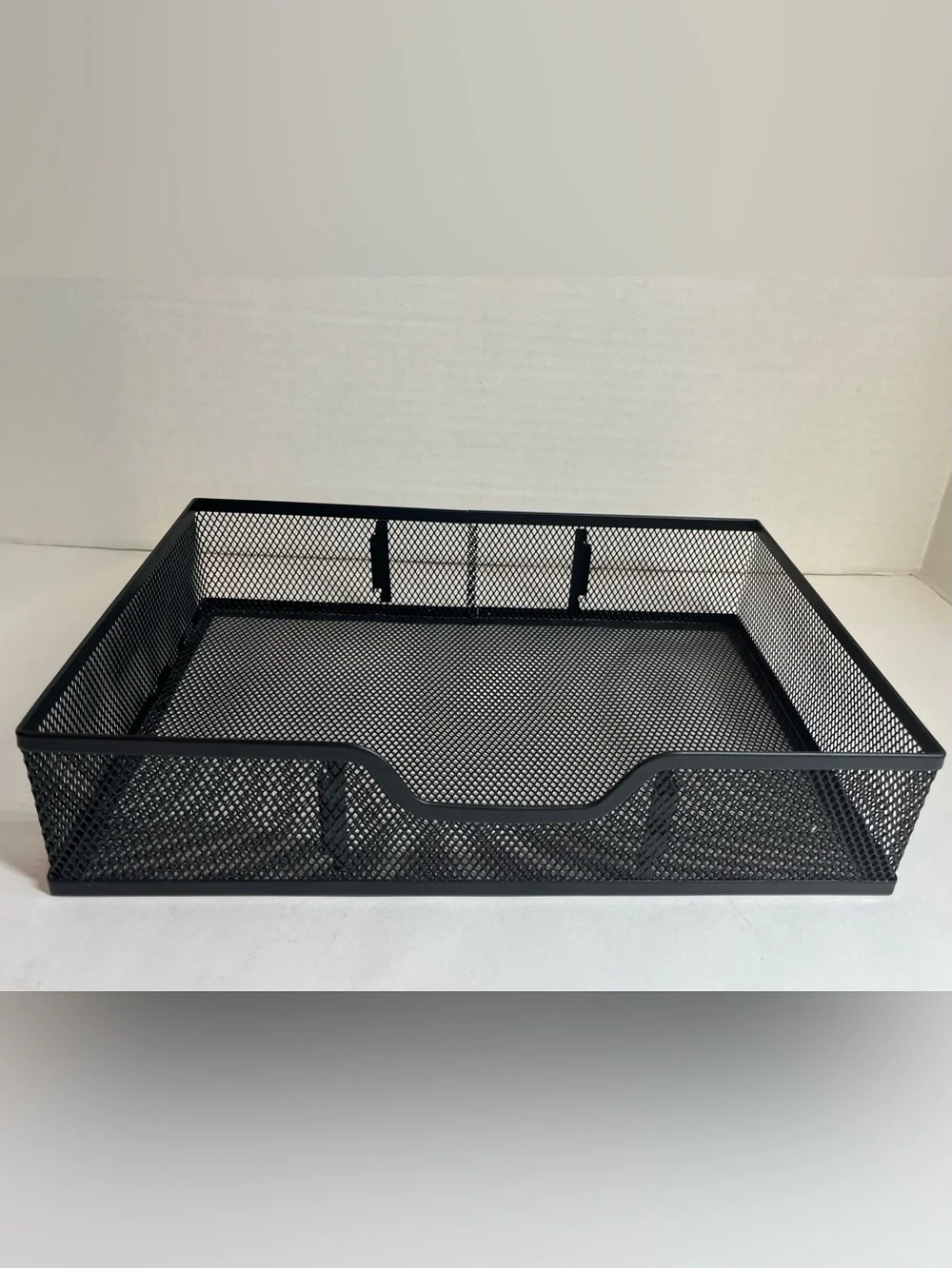 Black Mesh/Metal Desk Organizer Set - Home/Office Storage (6 Pieces) Excellent